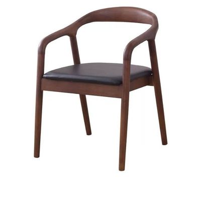 Sedie in legno in pelle di PU Moderne Sedie in legno per salotto d'albergo Arredamento Sala da pranzo Sedie in legno massello Sedie da pranzo specifiche