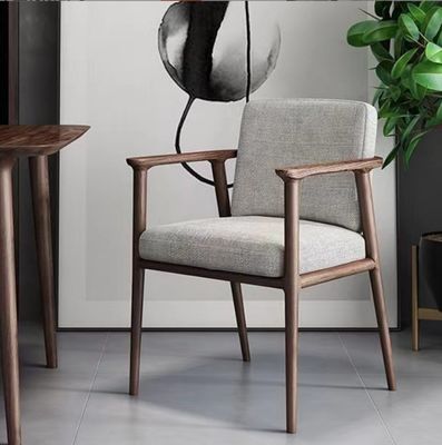 Home Arredamento del soggiorno Sedile da pranzo moderno di lusso con rivestimento in tela e telaio in legno massello