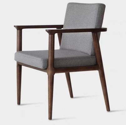 Home Arredamento del soggiorno Sedile da pranzo moderno di lusso con rivestimento in tela e telaio in legno massello