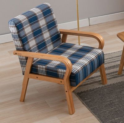 Casa Arredamento Salone Modern Wood Arm Chair Divano Poltrona con PU Cuoio/Tessuto Copertura Materiale Imballaggio N