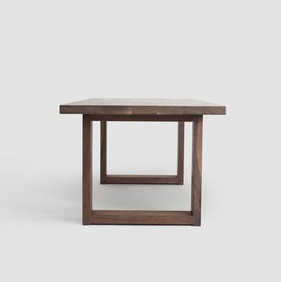 Sedile giapponese di lusso Sala da pranzo Arredamento Tavolo Tavolo da pranzo in legno massello rettangolare Set senza ripiegabile Villa per villa