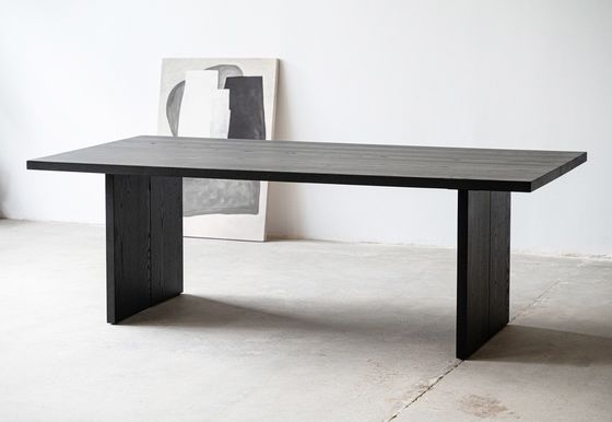 Arredamento di tavolino in legno per la casa moderna Tavolo da pranzo in legno massello per la sala da pranzo