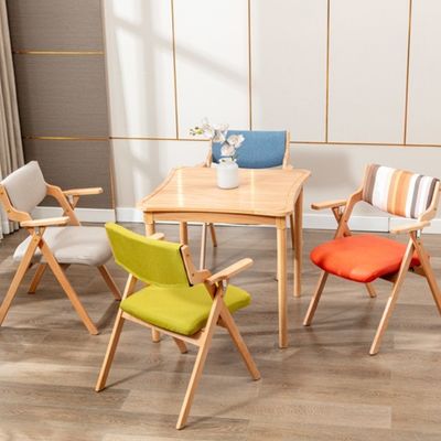 Nordic Classical Morden Legno pieghevole Arm Leisure Seduta da pranzo Funzione Sala da pranzo W45cm*D51cm*H83cm per soggiorno