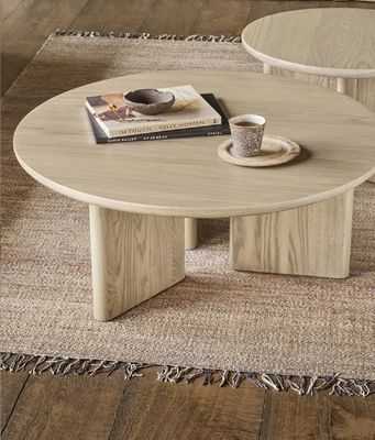 Modern Designer Center Tavoli da caffè per arredamento domestico con telaio in legno di pino e pietra naturale italiana