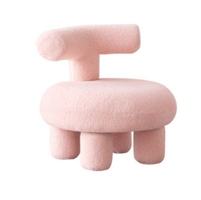 Divano da pranzo in legno massello Sedile in lana di agnello nordico moderno per sala d'attesa e sala da pranzo