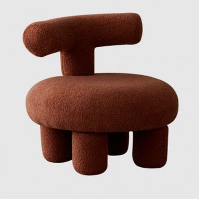 Divano da pranzo in legno massello Sedile in lana di agnello nordico moderno per sala d'attesa e sala da pranzo