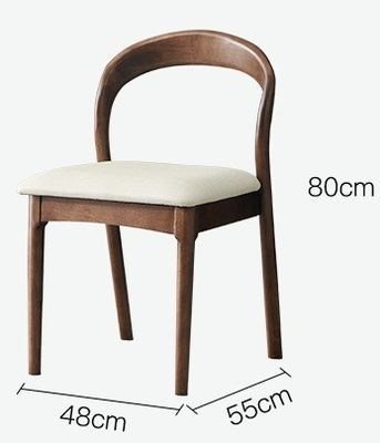 Moderno tavolo da pranzo in legno nordico e sedie con telaio in legno di gomma per ufficio domestico
