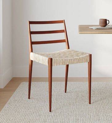 Confezionamento per la posta Sedile Nordic Woven Cord Leisure per la sala da pranzo Sedile moderno in legno antico