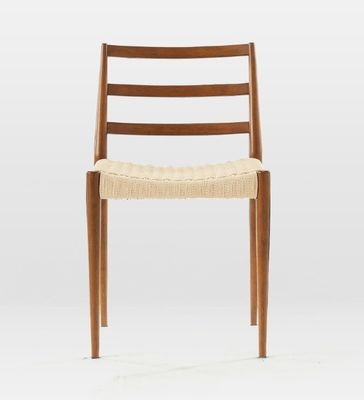 Confezionamento per la posta Sedile Nordic Woven Cord Leisure per la sala da pranzo Sedile moderno in legno antico