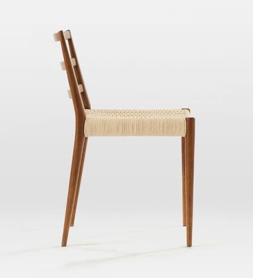 Confezionamento per la posta Sedile Nordic Woven Cord Leisure per la sala da pranzo Sedile moderno in legno antico