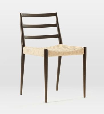 Confezionamento per la posta Sedile Nordic Woven Cord Leisure per la sala da pranzo Sedile moderno in legno antico