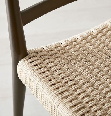 Confezionamento per la posta Sedile Nordic Woven Cord Leisure per la sala da pranzo Sedile moderno in legno antico