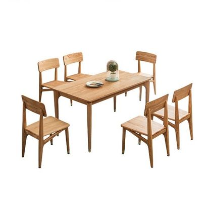 Altri mobili per la posta in legno Tavola da pranzo e sedie in stile nordico moderno con design