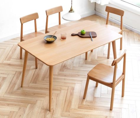Altri mobili per la posta in legno Tavola da pranzo e sedie in stile nordico moderno con design