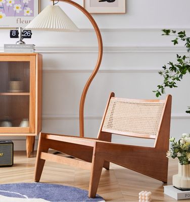 Moderno design Sedie per il tempo libero Arredamento in legno Sedie per il soggiorno con telaio di quercia naturale Sedie in legno di rattan