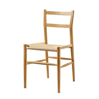 Sedia da pranzo in legno robusto con cuscino a cordone tessuto l'aggiunta perfetta alla tua scrivania e al tuo caffè per il tempo libero