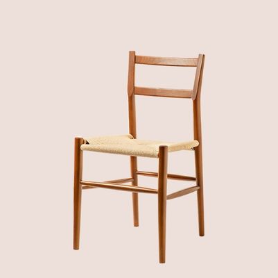 Sedia da pranzo in legno robusto con cuscino a cordone tessuto l'aggiunta perfetta alla tua scrivania e al tuo caffè per il tempo libero