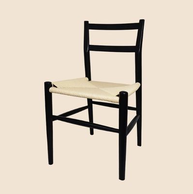 Sedia da pranzo in legno robusto con cuscino a cordone tessuto l'aggiunta perfetta alla tua scrivania e al tuo caffè per il tempo libero