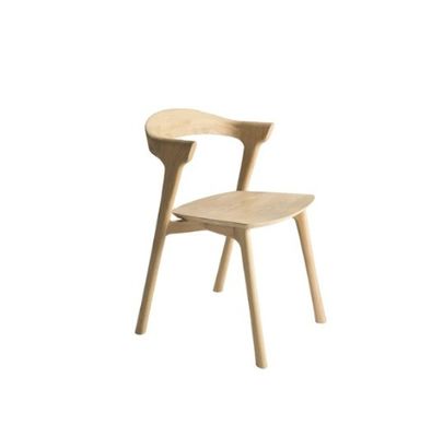 Sedia da pranzo in legno massello di stile moderno europeo per mobili alberghieri in legno di cenere