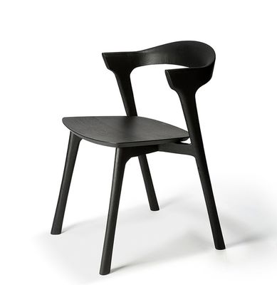 Sedia da pranzo in legno massello di stile moderno europeo per mobili alberghieri in legno di cenere