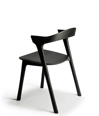 Sedia da pranzo in legno massello di stile moderno europeo per mobili alberghieri in legno di cenere