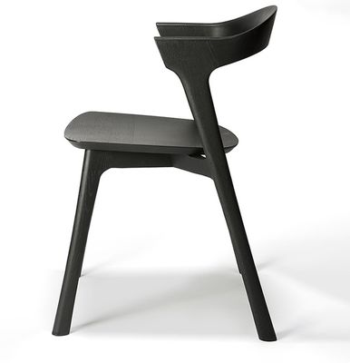 Sedia da pranzo in legno massello di stile moderno europeo per mobili alberghieri in legno di cenere