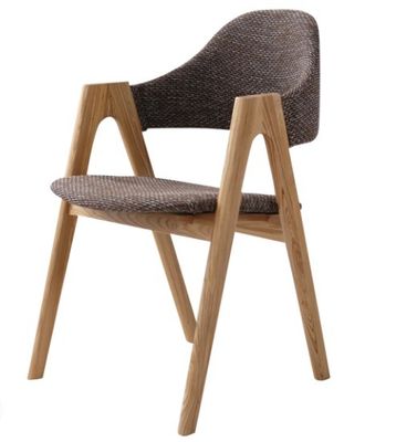 Imballaggio per la posta Artista di stoffe in stile nordico Home Leisure Sedile da pranzo in legno massello con telaio in legno di gomma