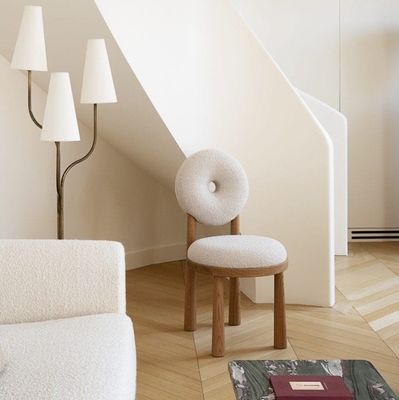 Moderna sedia da pranzo in legno massello per disegni personalizzati in mobili da pranzo