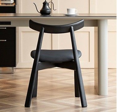 Materiale di copertura di spugna in tessuto/spuma Paddle in stile nordico Sedia da pranzo per il tempo libero, sedie da caffè, sedie per la casa, sedie per la tappezzeria, sedie in legno massiccio