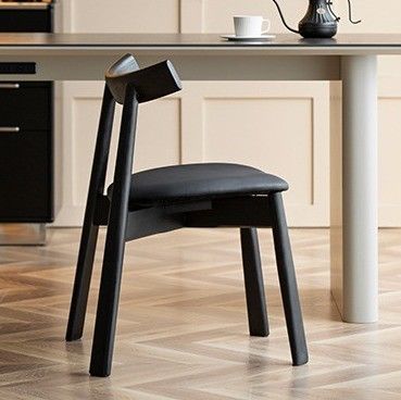 Materiale di copertura di spugna in tessuto/spuma Paddle in stile nordico Sedia da pranzo per il tempo libero, sedie da caffè, sedie per la casa, sedie per la tappezzeria, sedie in legno massiccio