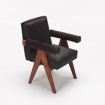Capo rimovibile Sedile da soggiorno Stoffa Coffee Shop Polstered Poltrona Legno Cornice Sedile da pranzo Sedile da caffè Divano Sedile