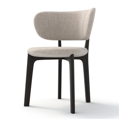 Stoffa/Sponga di schiuma Sedile moderno in legno massello stile crema per mobili minimalisti per sala da pranzo