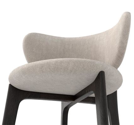 Stoffa/Sponga di schiuma Sedile moderno in legno massello stile crema per mobili minimalisti per sala da pranzo