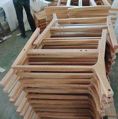 Disegno naturale legno di quercia bracciale di corda tessuta divano sedie per cucina mobili in legno massello in stile cucina