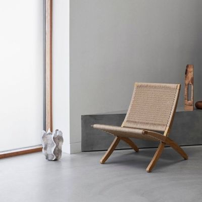 Sedile da pranzo Nordic Lounge Sedile in legno massello Design classico Tessuto non pieghevole