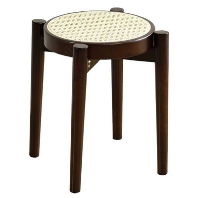 Sedile da pranzo in legno di gomma per ristorante in legno massello