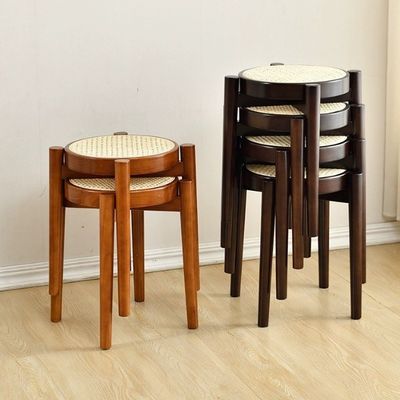 Sedile da pranzo in legno di gomma per ristorante in legno massello