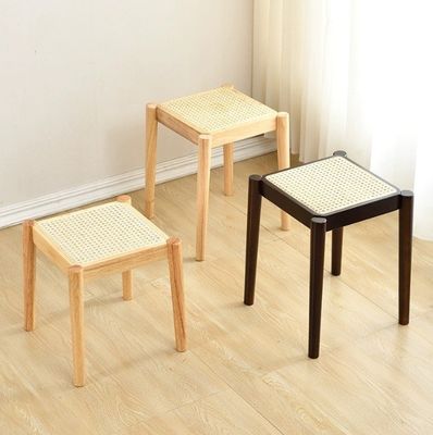 Sedile da pranzo in legno di gomma per ristorante in legno massello