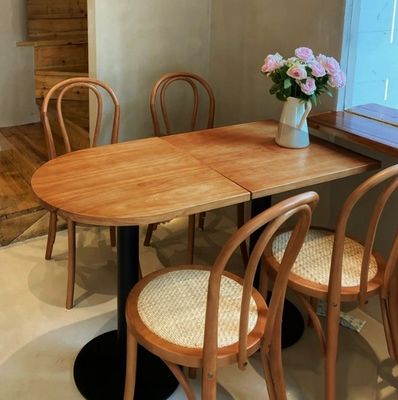 Moderno semplice stile tavolo da pranzo set per ufficio Massello di legno Massello tavolo da ristorante