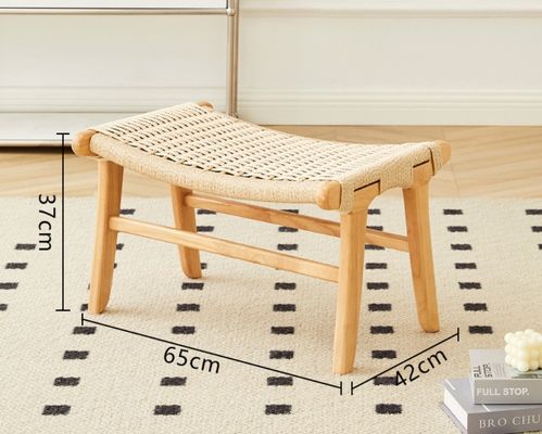 Sedile da soggiorno in legno naturale tessuto a corda La combinazione perfetta di stile e funzione a Londra