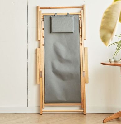 Moderno divano pieghevole in tessuto di legno Sedile stile nordico Arredamento del soggiorno con colore personalizzato e finitura in nitrolacque
