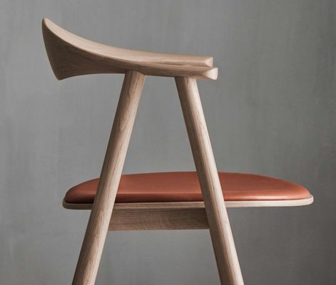 Poltrona in legno massello di lusso vintage W55*D47.5*H74.5cm per mobili per la casa in stile classico