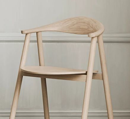 Poltrona in legno massello di lusso vintage W55*D47.5*H74.5cm per mobili per la casa in stile classico