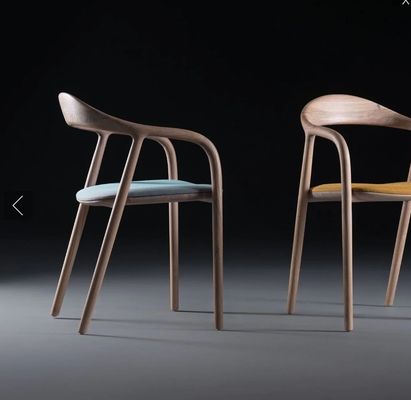 Generale Arredamento per la casa Sedile da pranzo in legno massello d'epoca con braccioli e cuscini imbottiti