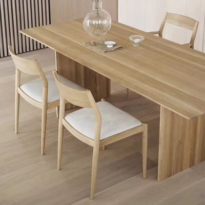 Comodo cuscino Sedile da pranzo in legno massello in natura Colori popolari per ristorante contemporaneo