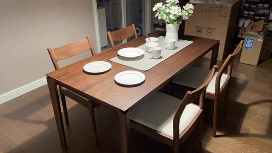 Comodo cuscino Sedile da pranzo in legno massello in natura Colori popolari per ristorante contemporaneo