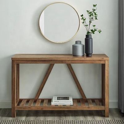 Imballaggio Postale Moderno Disegno Tavolo di Portico in Legno Puro Mensola semplice Tavolo rettangolare