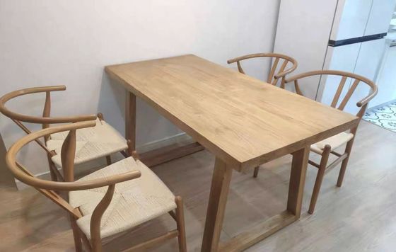 Moderni mobili da tavola in legno massello per sala da pranzo e cucina L120*W70*H75CM