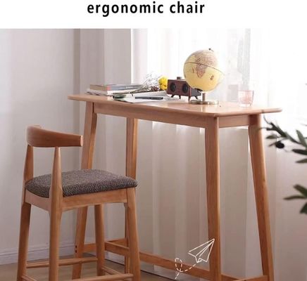 Popolare sgabello da bar in legno di colore noce per la sala da pranzo in legno massello