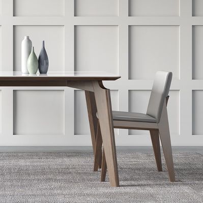 Tavolo da pranzo in legno di marmo per cucina e sala da pranzo in design moderno